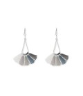 Boho Betty Baiji Silver/Grey Tassel Earrings