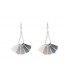 Boho Betty Baiji Silver/Grey Tassel Earrings