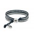 Boho Betty Topper Navy Leather Wrap Bracelet