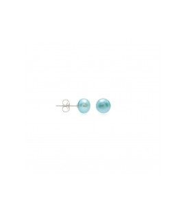 Turquoise Freshwater Pearl Studs