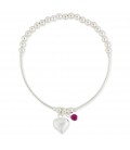 Clementine Heart Stretch Bracelet