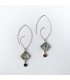 Bcharmd Jayne abalone seashell statement earrings