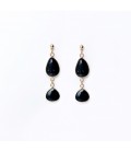 Bcharmd Powers Semi Precious Black Agate Earrings