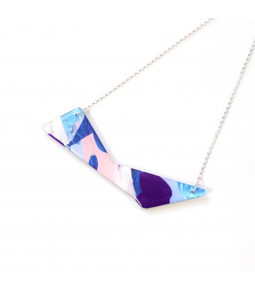 Jojo Blue 'Triangle' Purple Haze Necklace