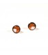 JoJo Blue Bronze Stud Earrings