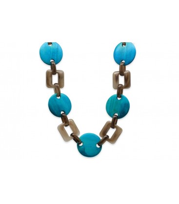 Boho Betty Themis Blue Linked Chain Necklace