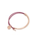 Boho Betty Seille Rose Gold/Dusty Rose Leather Bracelet