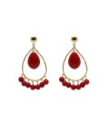 Boho Betty Coral Polka Hoop