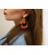 Boho Betty Coral Polka Hoop