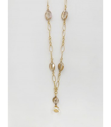 Bcharmd Daisy Seashell Necklace Gold