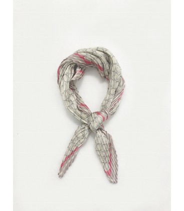 Bcharmd Linear Pleated Square Scarf