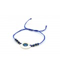 Boho Betty Hornpipe Blue Friendship Disc Bracelet