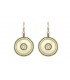 Boho Betty Sousta MOP Grey Beaded Earrings
