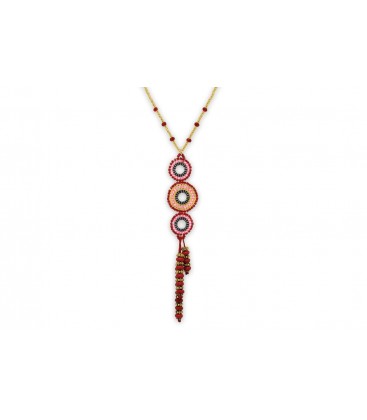 Boho Betty Hectate Pink Multi Beaded Necklace