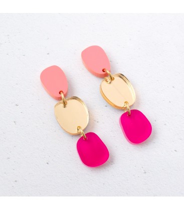Lily Earrings - Fluo Pink