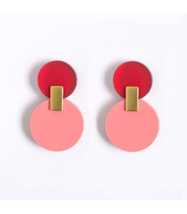 Daphne Earrings - Raspberry