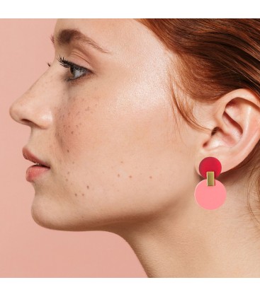 Daphne Earrings - Raspberry