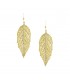 Leaf with Crystals Earrings