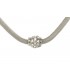 Silver Choker with Crystal