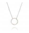 Lucky Eyes Circle of Life Necklace Silver