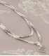 Jemima Necklace in Silver & Grey