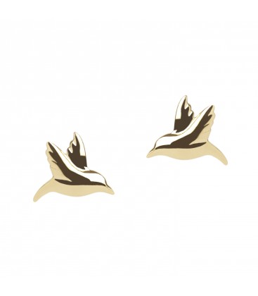 Hummingbird Studs Gold