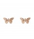 Butterfly Studs Rose Gold