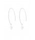 Boho Betty Trebbiano Sterling Silver Thread Through Earrings with Pearl