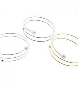 Reeves & Reeves Coil Pearl Bangle