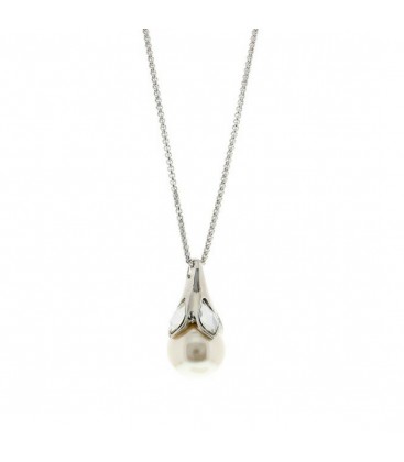 Large Pearl Pendant Necklace